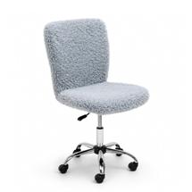 Кресло компьютерное AksHome Кресло поворотное Fluffy, серый, искусственный мех арт. ZN-125947