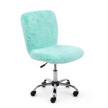 Кресло компьютерное AksHome Кресло поворотное Fluffy, мятный, искусственный мех арт. ZN-125945