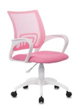 Кресло компьютерное Бюрократ Кресло Бюрократ CH-W695NLT розовый TW-06A TW-13A сетка/ткань крестовина пластик белый арт. УТ000021658