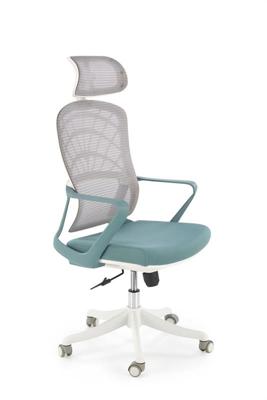 Кресло компьютерное Halmar Кресло компьютерное Halmar VESUVIO 2 (бирюзовый/серый/белый) арт. V-CH-VESUVIO_2-FOT-TURKUSOWY