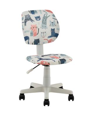 Кресло компьютерное Stool Group Кресло ЛОЛО Cats пластик белый арт. УТ000040041