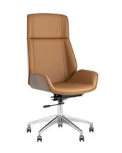 Кресло компьютерное Stool Group Кресло руководителя TopChairs Crown коричневое арт. УТ000031356