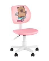 Кресло компьютерное Stool Group Кресло ЛОЛО Study розовый пластик белый арт. УТ000042072