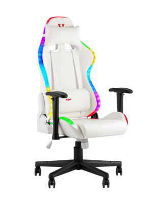 Кресло компьютерное TopChairs Кресло спортивное TopChairs GMM-080 белый на черной базе арт. УТ000039639