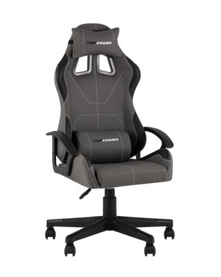 Кресло компьютерное TopChairs Кресло спортивное TopChairs Wyvern серо-черный арт. УТ000039485