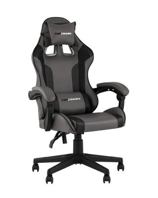 Кресло компьютерное TopChairs Кресло спортивное TopChairs Commander серо-черный арт. УТ000039478
