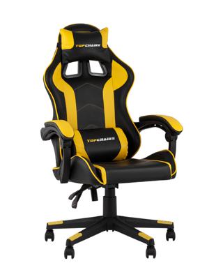 Кресло компьютерное TopChairs Кресло спортивное TopChairs Shadow черно-желтый арт. УТ000039464