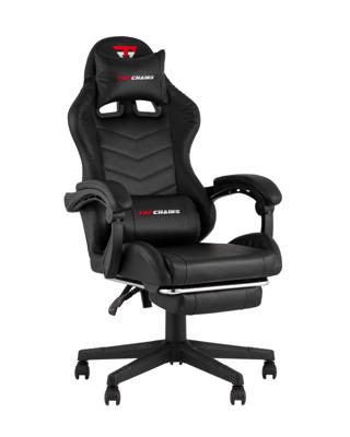Кресло компьютерное TopChairs Кресло спортивное TopChairs Prophet с оттоманкой черный арт. УТ000039479