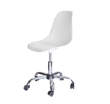 Кресло компьютерное ZiP-mebel Кресло компьютерное Смузи Хром лайт белый арт. Z001900ACR