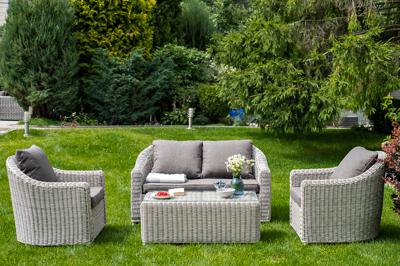 Лаунж зона 4SIS "Кон Панна" лаунж-зона из искусственного ротанга, цвет бежевый арт. KPS2C2TJ-4-SET beige