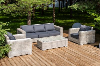 Лаунж зона 4SIS "Боно" лаунж-зона из искусственного ротанга, цвет бежевый арт. BS3C2T-4-SET biege