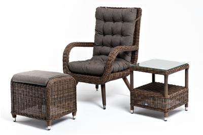 Лаунж зона 4SIS "Толедо" лаунж-зона из искусственного ротанга, цвет коричневый арт. TС1PT-3-SET brown
