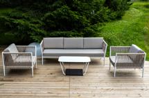 Лаунж зона 4SIS "Касабланка" лаунж-зона плетеная из роупа 5-местная, цвет бежевый арт. KASS3C2T-4-SET