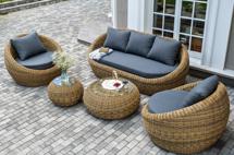 Лаунж зона 4SIS "Барселона" лаунж-зона из искусственного ротанга, цвет соломенный арт. BARS3C2T-4-SET