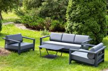 Лаунж зона 4SIS "Гранада" лаунж-зона из алюминия со столиком из HPL арт. Indoor-4SiS-2415