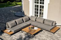 Лаунж зона 4SIS "Амальфия" трансформирующаяся лаунж-зона из алюминия, цвет графит арт. AS3T1-5-SET