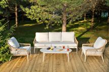 Лаунж зона 4SIS "Венеция" лаунж-зона из искусственного ротанга, цвет соломенный (К) арт. VS3C2T-4-SET