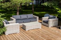 Лаунж зона 4SIS "Боно" лаунж-зона из искусственного ротанга, цвет бежевый арт. BS3C2T-4-SET biege