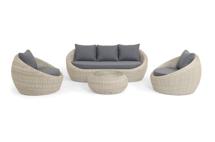 Лаунж зона 4SIS "Барселона" лаунж-зона из искусственного ротанга, цвет бежевый арт. BARS3C2T1-4-SET beige