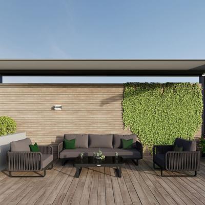 Лаунж зона IDEAL PATIO Лаунж зона BELLISA с трехместным диваном - антрацит арт. BLS.1015003