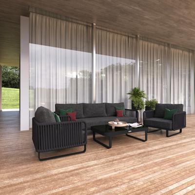 Лаунж зона IDEAL PATIO Лаунж зона БЕЛЛИСА с трехместным диваном - маренго арт. BLS.1017003