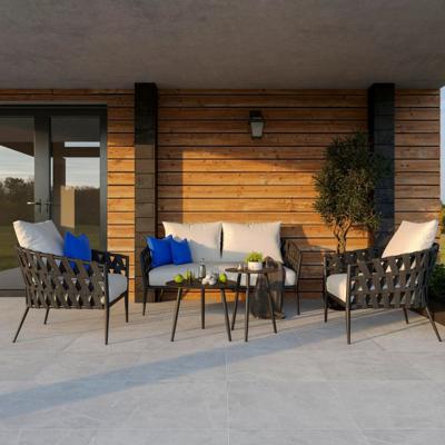 Лаунж зона IDEAL PATIO Лаунж зона ФИАММА белая - каркас карбон арт. FMM.1011002