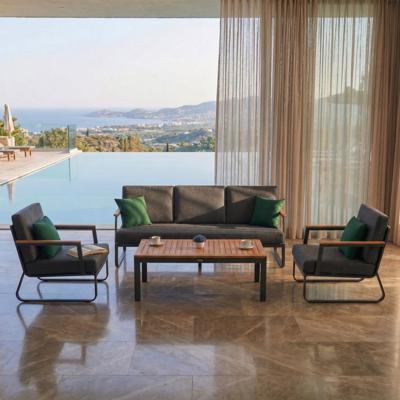 Лаунж зона IDEAL PATIO Лаунж зона ЭСТИВО T с трехместным диваном - маренго арт. EST.1017003T