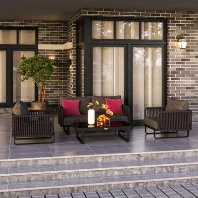 Лаунж зона IDEAL PATIO Лаунж зона БЕЛЛИСА с двухместным диваном - маренго арт. BLS.1017002