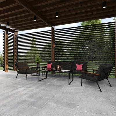 Лаунж зона IDEAL PATIO Лаунж зона ФЕСТА маренго с трехместным диваном арт. FST.1017003