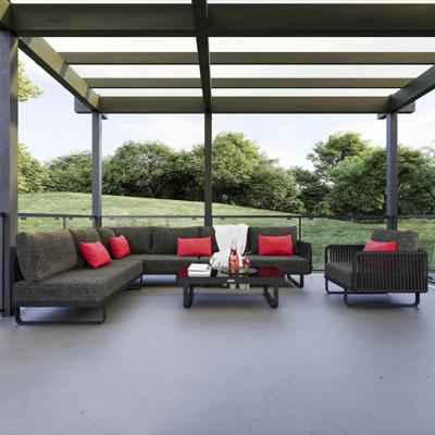 Лаунж зона IDEAL PATIO Лаунж зона угловая БЕЛЛИСА модульная маренго арт. BLS.1017004