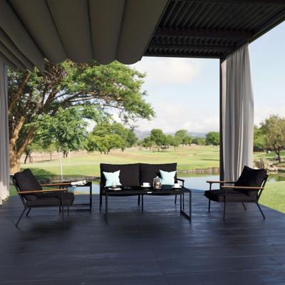 Лаунж зона IDEAL PATIO Лаунж зона ФЕСТА черная с двухместным диваном арт. FST.1016002