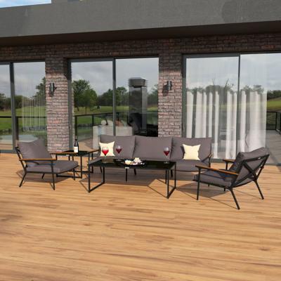 Лаунж зона IDEAL PATIO Лаунж зона ФЕСТА антрацит с трехместным диваном арт. FST.1015003