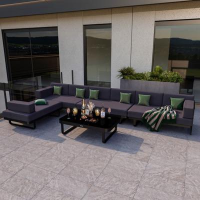 Лаунж зона IDEAL PATIO Лаунж зона угловая ТЕСОРА антрацит - каркас карбон арт. TSR.1015004