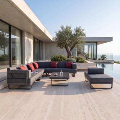 Лаунж зона IDEAL PATIO Лаунж зона угловая ТЕСОРА C маренго - каркас карбон арт. TSR.1017004S