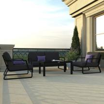 Лаунж зона IDEAL PATIO Лаунж зона ESTIVO антрацит - каркас карбон арт. EST.1015002