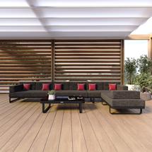 Лаунж зона IDEAL PATIO Лаунж зона угловая TESORA маренго - каркас карбон арт. TSR.1017004