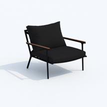 Лаунж зона IDEAL PATIO Кресло FESTA черное арт. FST.1116000