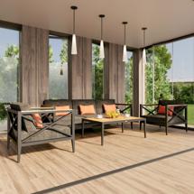 Лаунж зона IDEAL PATIO Лаунж зона VERITA темно-серая (маренго) - каркас карбон - столик тик арт. VRT.1017003-st