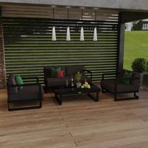 Лаунж зона IDEAL PATIO Лаунж зона СИЛЕНА антрацит - каркас карбон арт. SLN.1015002