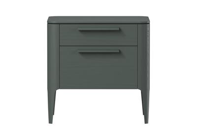 Мебель Ellipsefurniture Тумба прикроватная Type oak 2 ящика ширина 50 см (темно-серый) арт. TY010207300101