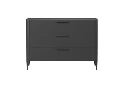 Мебель Ellipsefurniture Комод Type oak 3 ящика ширина 120 см (черный) арт. TY010208060101