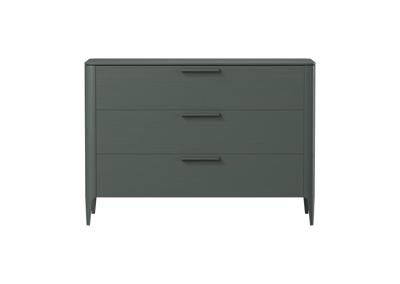 Мебель Ellipsefurniture Комод Type oak 3 ящика ширина 120 см (темно-серый) арт. TY010207060101