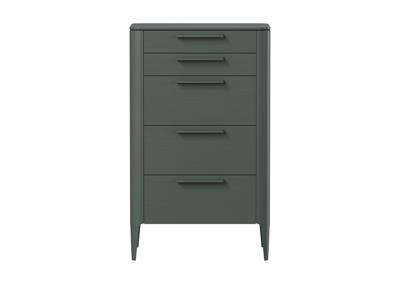 Мебель Ellipsefurniture Комод Type oak высокии? 5 ящиков (темно-серый) арт. TY010207110101