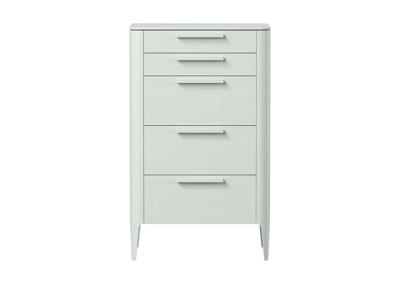 Мебель Ellipsefurniture Комод Type oak высокии? 5 ящиков (белый) арт. TY010202110101