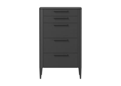 Мебель Ellipsefurniture Комод Type oak высокии? 5 ящиков (черный) арт. TY010208110101
