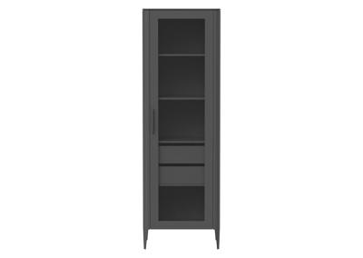 Мебель Ellipsefurniture Витрина Type стеклянная высота 200 см R (темно-серый) арт. TYR10306030101