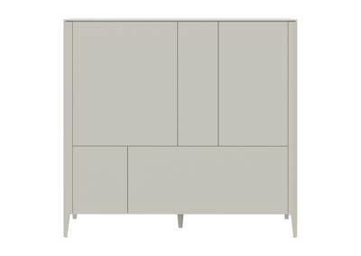 Мебель Ellipsefurniture Шкаф Type 3 двери 2 ящика высота 135 см (молочный) арт. TY010305360101