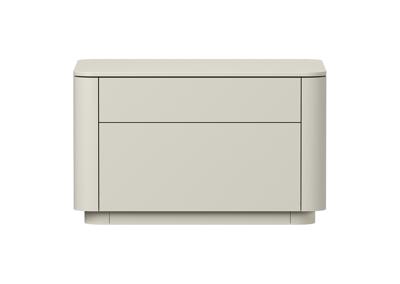 Мебель Ellipsefurniture Тумба прикроватная Tammi 2 ящика ширина 60 см (молочный) арт. TM010203160101