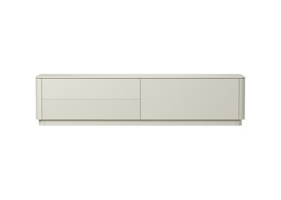 Мебель Ellipsefurniture Тумба Tammi под ТВ 2 ящика откидная дверь (молочный) арт. TM010203130101