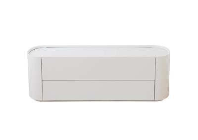 Мебель Ellipsefurniture Тумба Lagom под ТВ 2 ящика ширина 140 см (белый) арт. LG01400200120